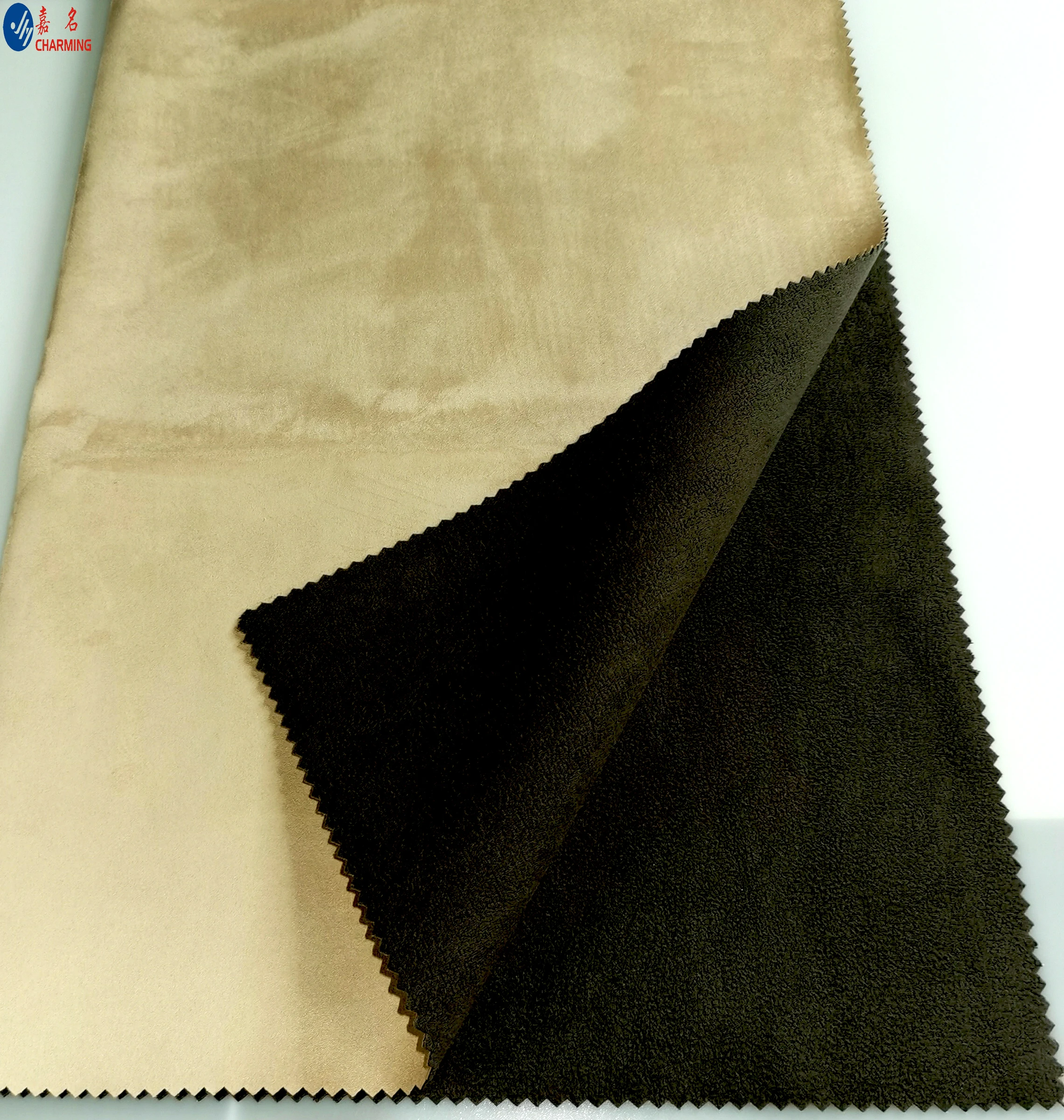 
Woven suede velvt 380gsm 100%polyester solids fabric for Bag Sofa upholstery 