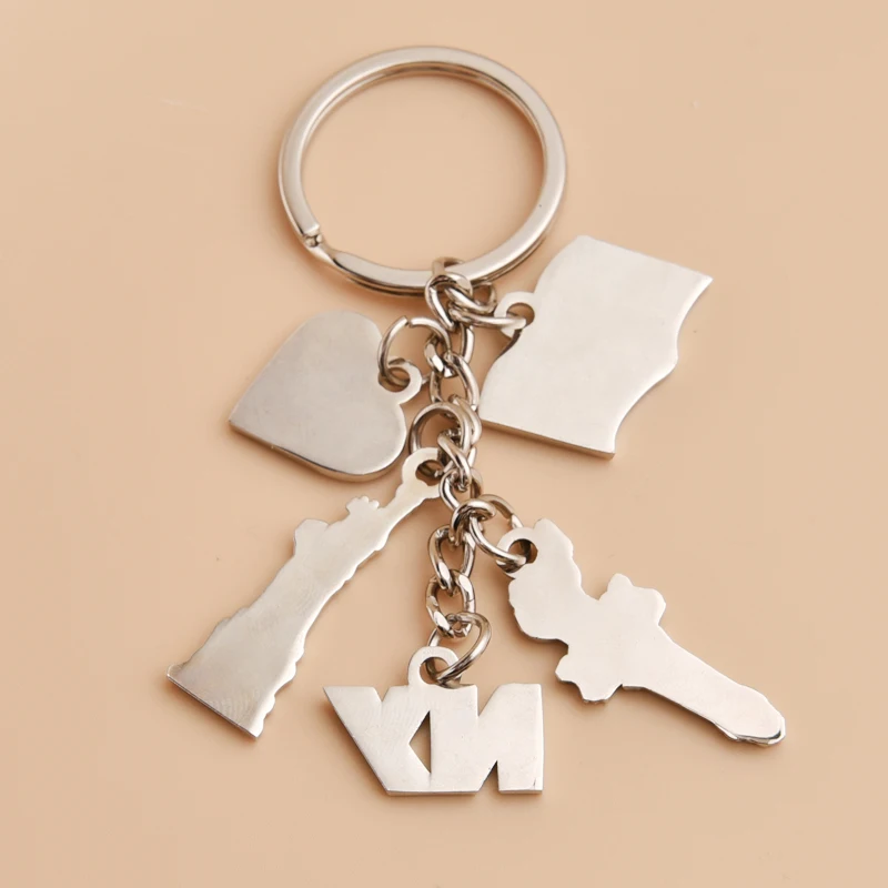 Wholesaler USA Massachus Souvenir Keychain Souvenir Independence Day Keychain Statue Liberty Keychain Pendant