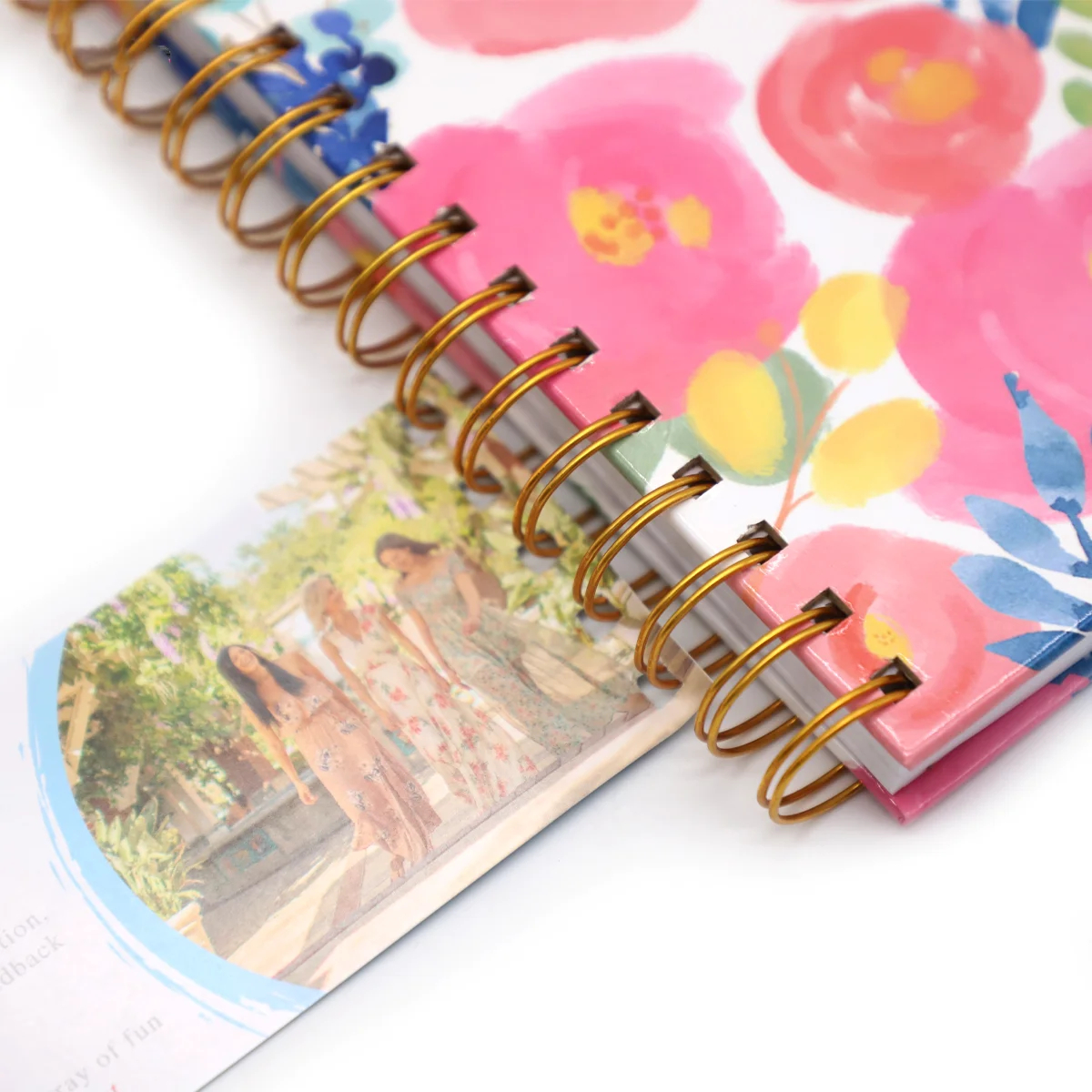 PU leather 6 rings loose-leaf binder spiral notebook folder agenda planner organizer journal customize