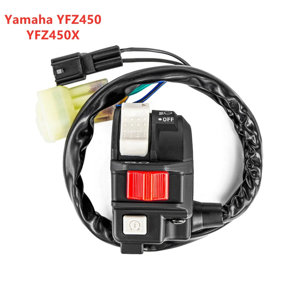 Переключатель на руль для Yamaha ATV YFZ450 YFZ 450 YFZ450X Warrior OFF/Hi/Lo/Light/Start/Stop