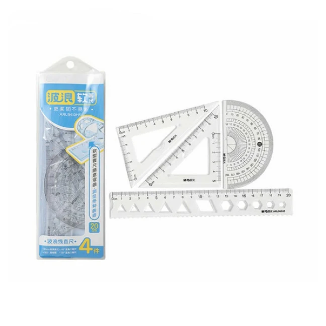 Прямая Продажа с завода, набор канцелярских принадлежностей для измерительных приборов с треугольной доской, линейка-транспортир