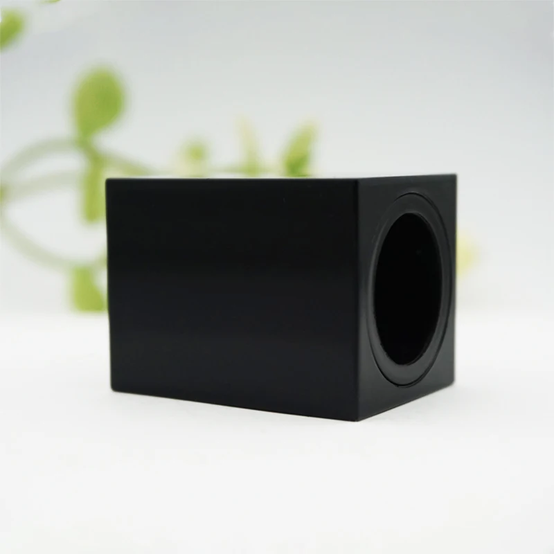 High Quality Simple Design Black Square 15mm ABS Perfume Lid for Glass Bottles