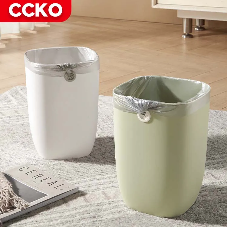 CCKO зеленый белый отель милый 2 1 галлон 8 литров мусорное ведро для ванной пластиковый кухни спальни