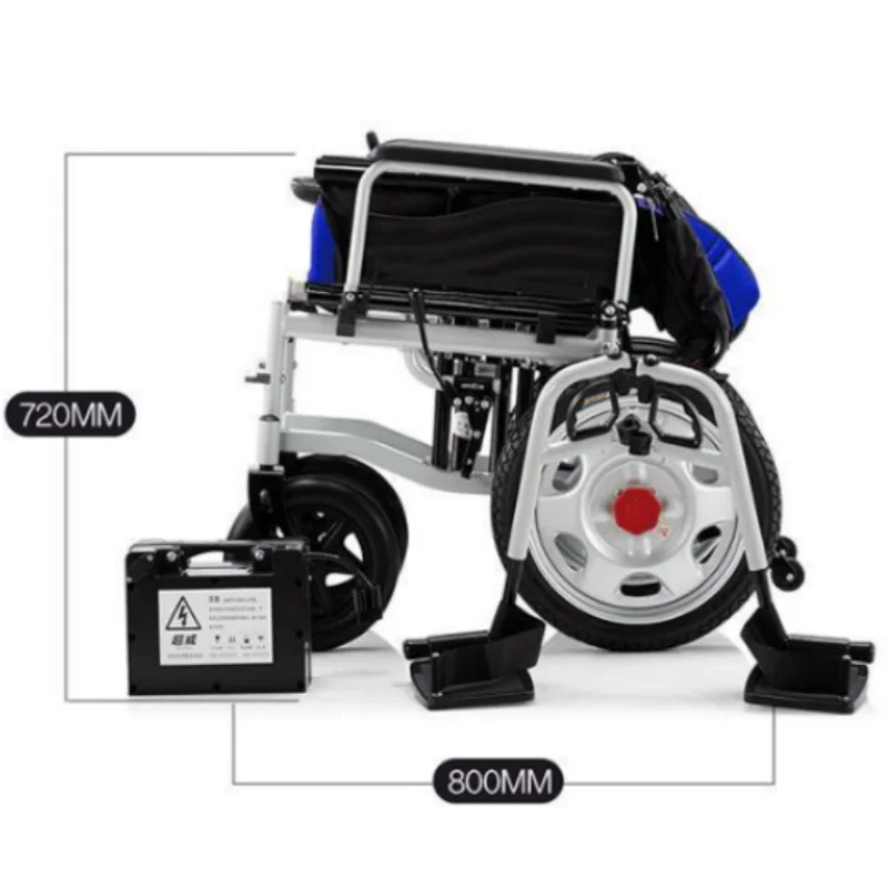 250W Motor Electric Wheelchair Elderly Lightweight  Foldable Electric Wheelchair For Disable Travel Wheelchair
