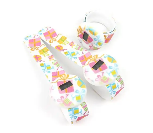 Slap LED watch custom design children silicone watch