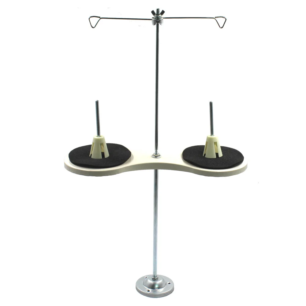 Light Weight Cone Thread Stand - 2 Spools Holder Rack for Domestic Embroidery and Sewing Machines DIY Needlepoint Crafts