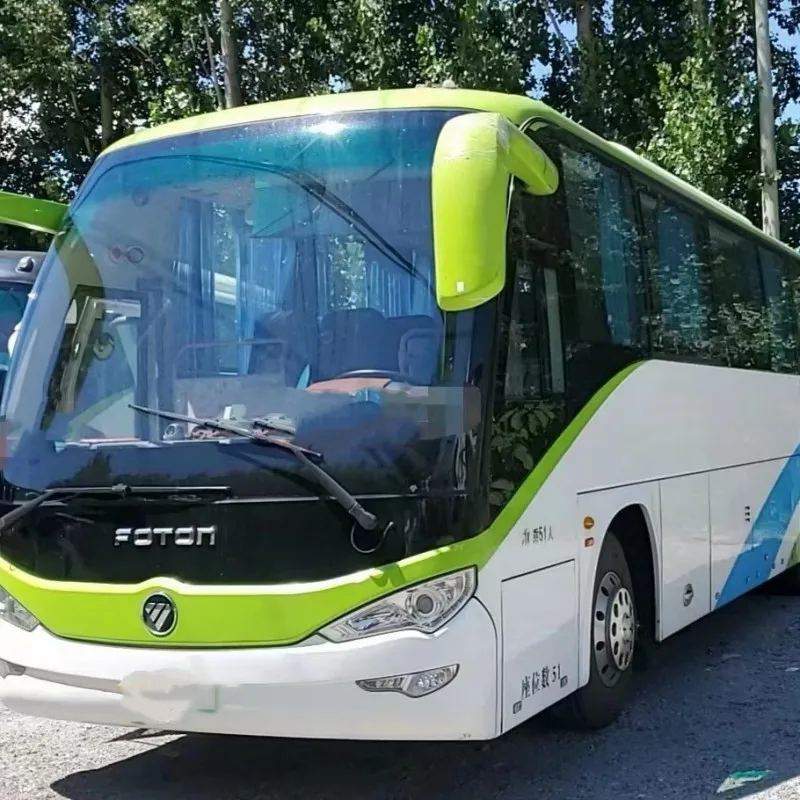 Б/у электроавтобус Foton с левым рулем автобусы мини электрические однодверные 51 пассажирские сиденья низкая напольная