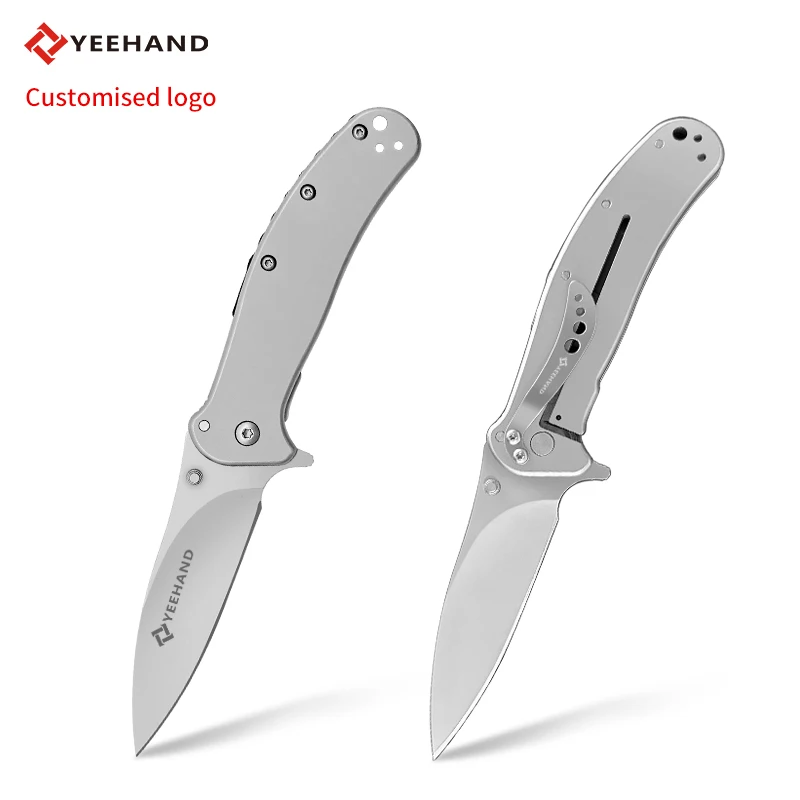 China factory designed folding button knife buck survival knife edc tactical outdoor knife