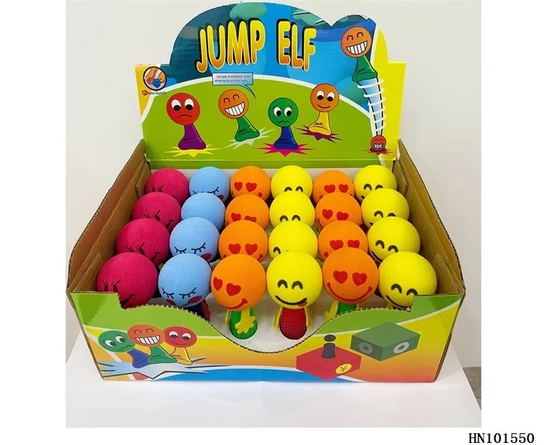 Hot sale promotional funny Christmas Halloween  mini jump elf soft bouncing propper toy for kids