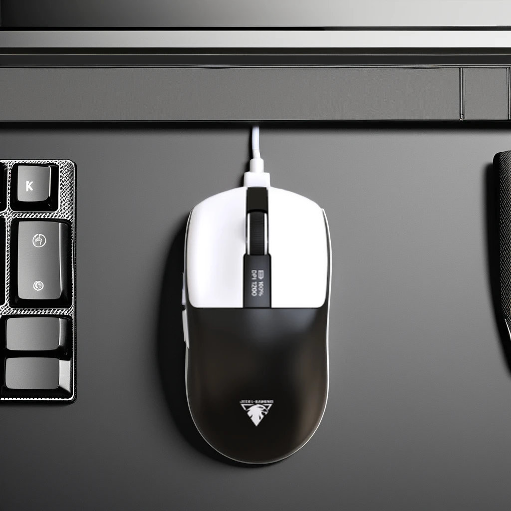 12000 DPI Wireless Gaming Mouse Lightweight 6 Programmable Buttons 250 Hours Battery Life USB Onboard Memory PC-Right Black