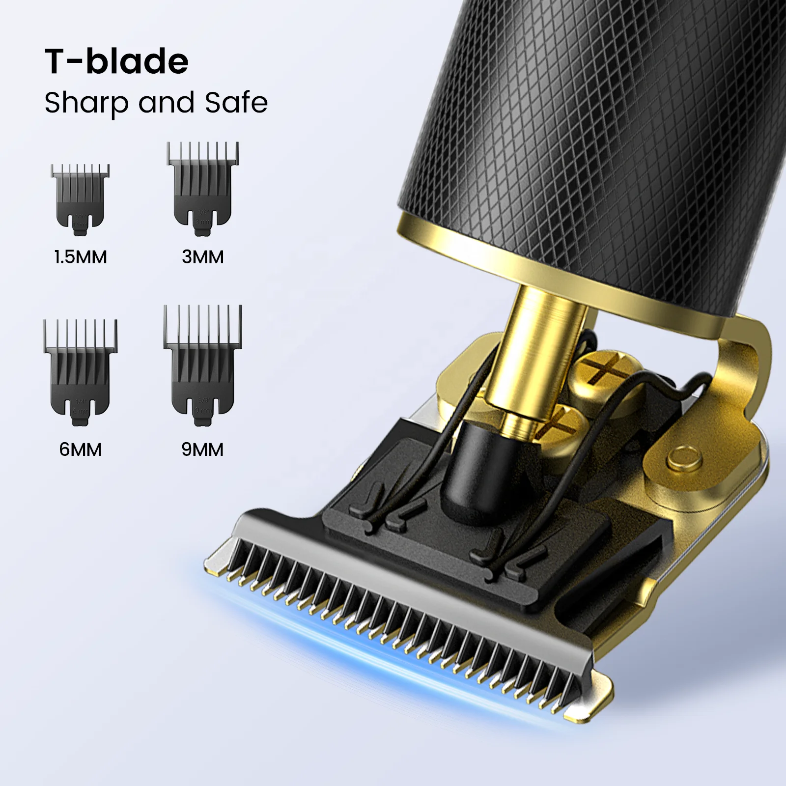 T9 Hair Trimmer  Cordless Trimmer Men 0mm Baldheaded Hair Clipper Finish Hair Cutting Machine