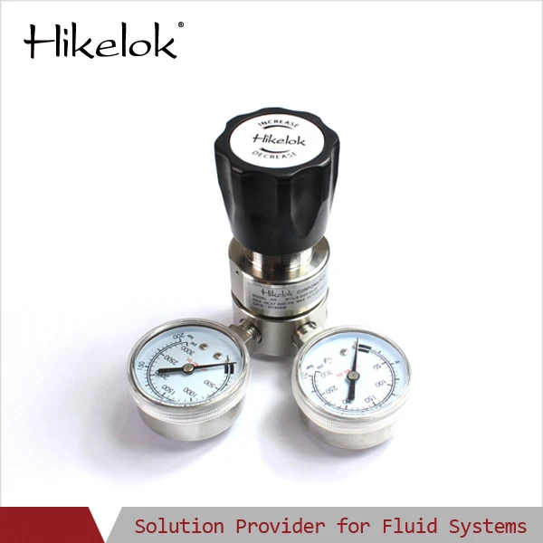 Hikelok 6000psig 1/8in 3/4 in 6mm 8mm sizes ultra- purity  Pressure Reducing Regulators