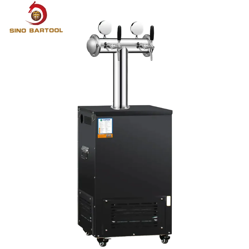 Stainless Steel Beer Cooler Keg Beverage Drink Dispenser Machine keg fridge with tap