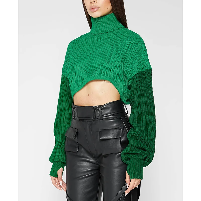 OEM Custom Logo Fashionable Jacquard Ladies Knitwear Pullover Turn Down Collar Knit Jumper Top Women Sweater