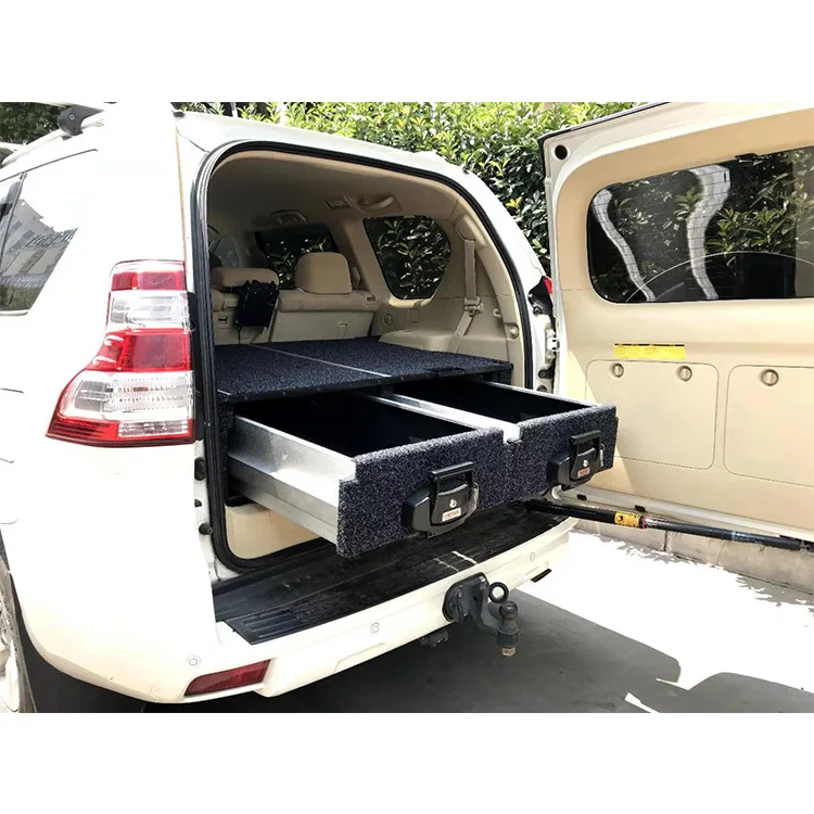 self-driving travel camping out drawers storage SUV pick up truck bed drawer