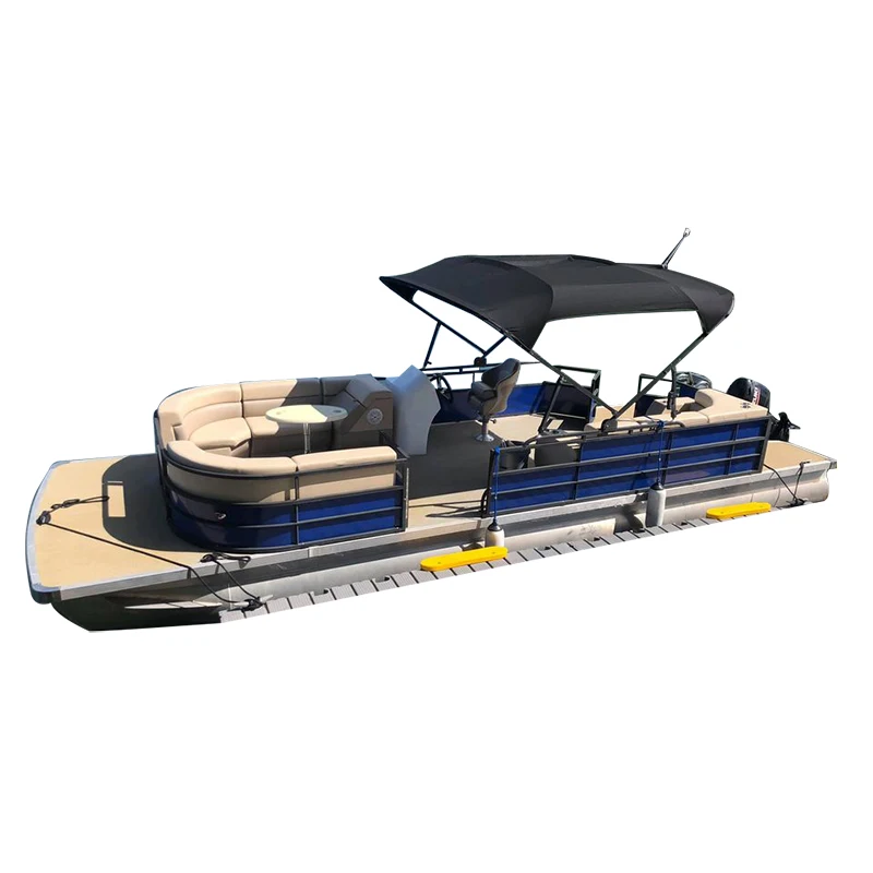 Gospel Boat 23ft Aluminum pontoon sport boats for family cruising