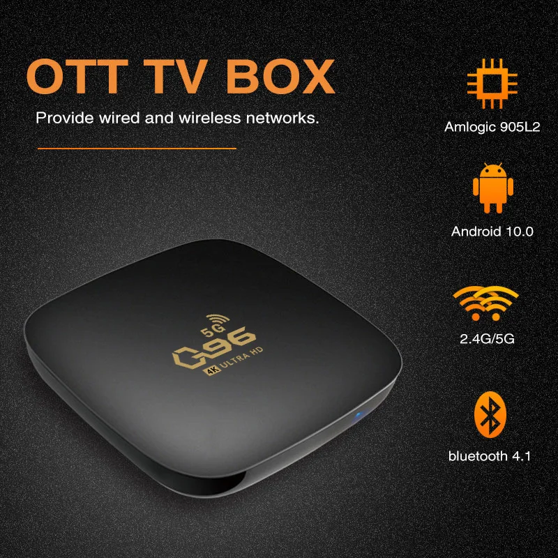 X98Q Smart TV Box Android 11 Amlogic S905W2 H265 AV1 24&5G Dual Wifi HDR 10+4K Media Player Set-Top Box