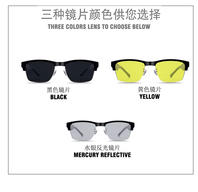 
Small OEM Custom Logo Design Eyewear Glasses Manufacturer Wholesale 2021 Fashion Audio Sunglasses Smart Blue tooth Glasses 