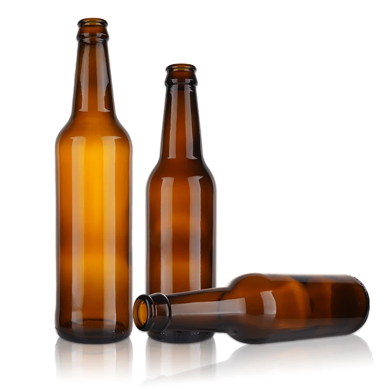 High Quality 330ml 500ml Empty Glass blue Amber Beer Swing Top glass beer Bottle