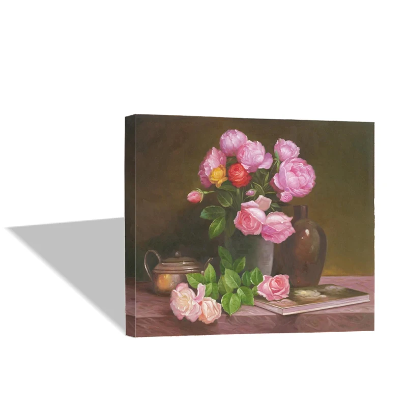 OEM Modern Decoration Oil Paintings Art Wall Painting Canvas Flowers Hand Painted Oil Painting