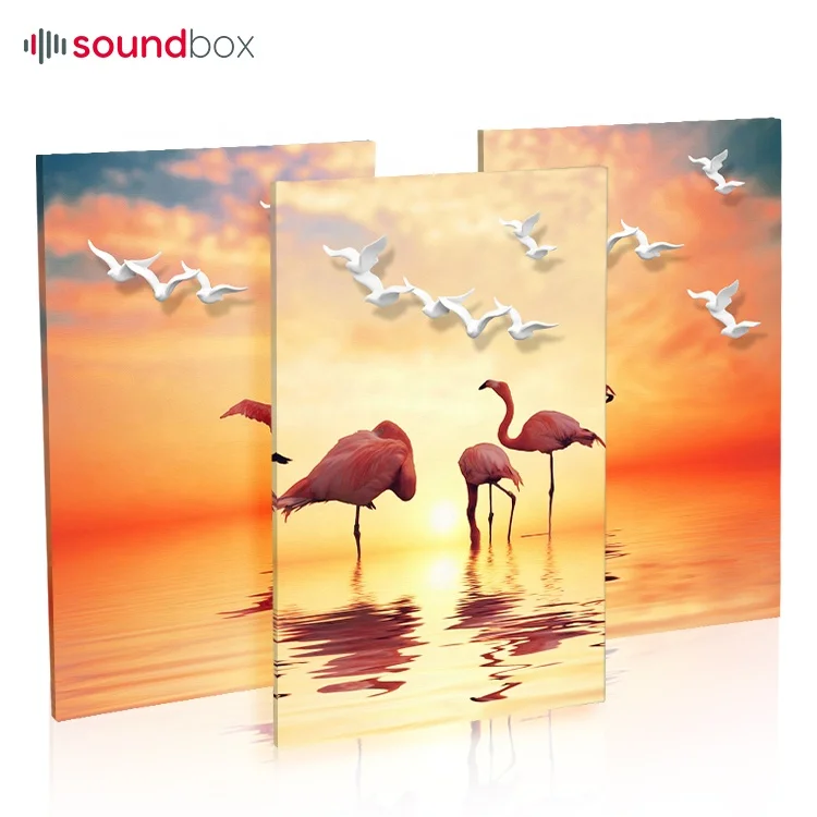 Soundbox Large Sound Absorption Medium High Frequency Board Square Acoustic Panels for Meeting Piano Room Broadcast