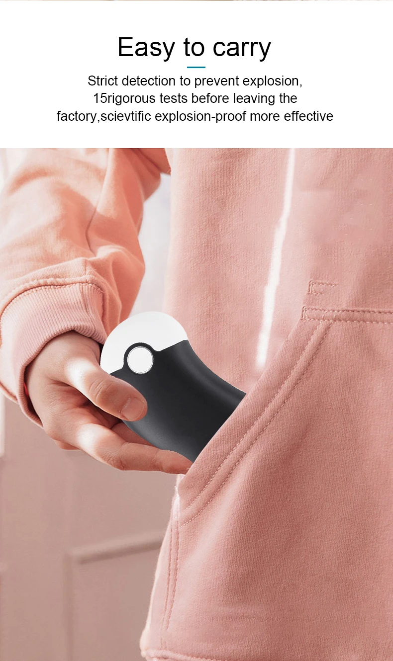 Portable Pocket Mini Portable Mobile Power Bank Electric Usb Reusable Hand Warmer In Cold Weather Winter