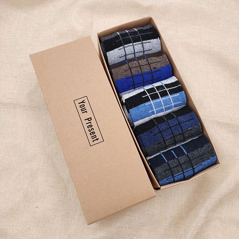 Sock manufacturer box set male socks 5 pairs pack in Business