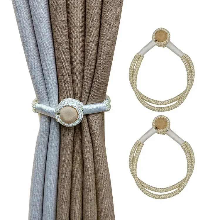 
Decorative Magnetic Curtain Tie-Backs Curtain tieback Hooks for living room Window tie-backs decorative ropes 