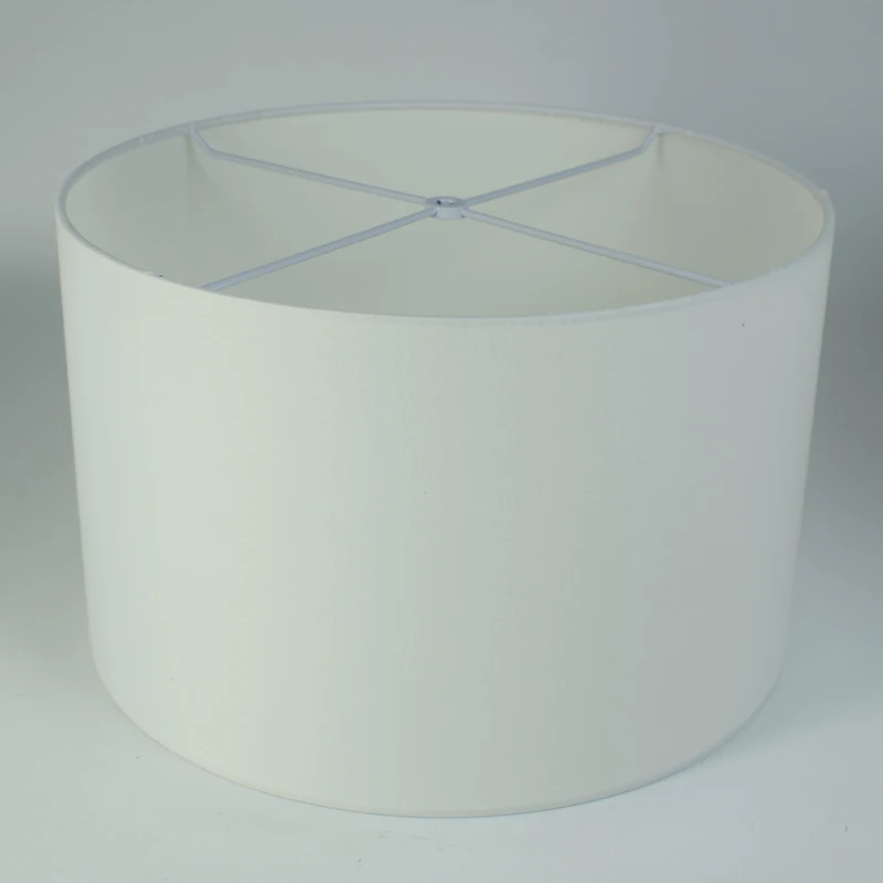 Custom Table Spider Washer Drum White Handmade Linen Lamp Shade