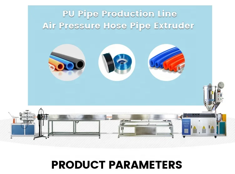 Pu Pneumatic Air Hose Tube Pipe Manufacturer Pu Tpu Pipe Extruder Machine