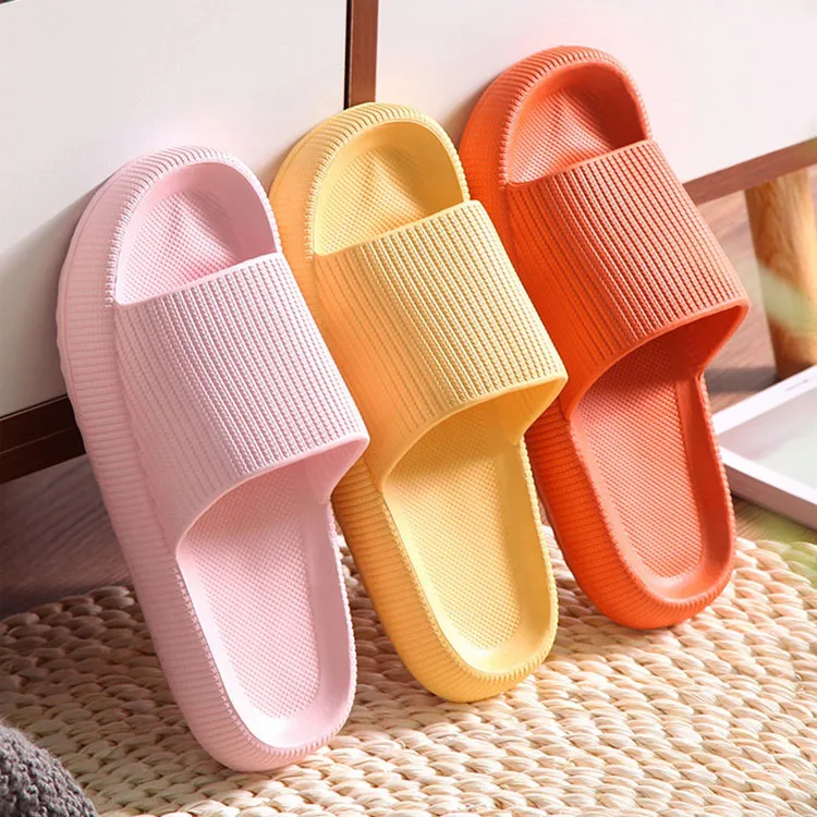 Hot Selling Women Thick Platform Slippers Summer Beach Eva Soft Sole Slide Sandals Leisure Indoor Bathroom Anti-slip Shoes