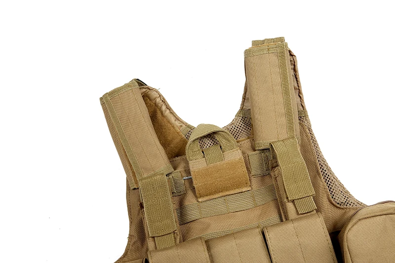 XINXING Khaki Molle Tactical Vest Modular Plate Carrier Nylon
