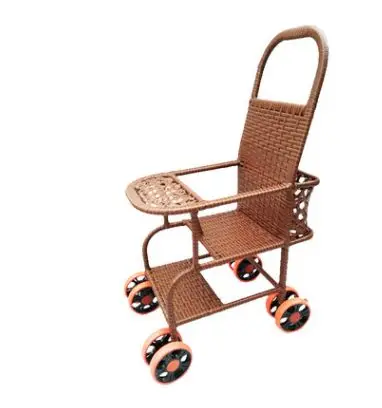
cheap luxury guangdong bamboo and rattan Baby bamboo stroller carriages with bamboo material 