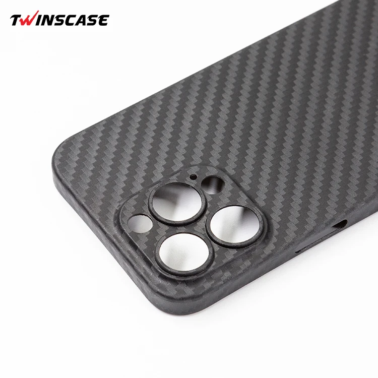 Logo Customize 0.35mm Super Slim Anti-fingerprint PP Cover Carbon Fiber for iPhone 13 Cell Phone Case