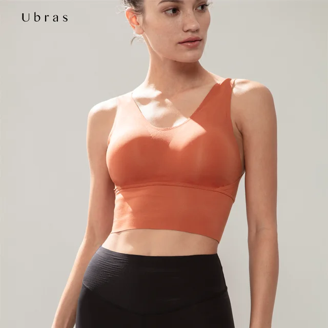 
Ubras US11041 Plain Dyed Craftsmanship Women Sports Bra Underwear Set 