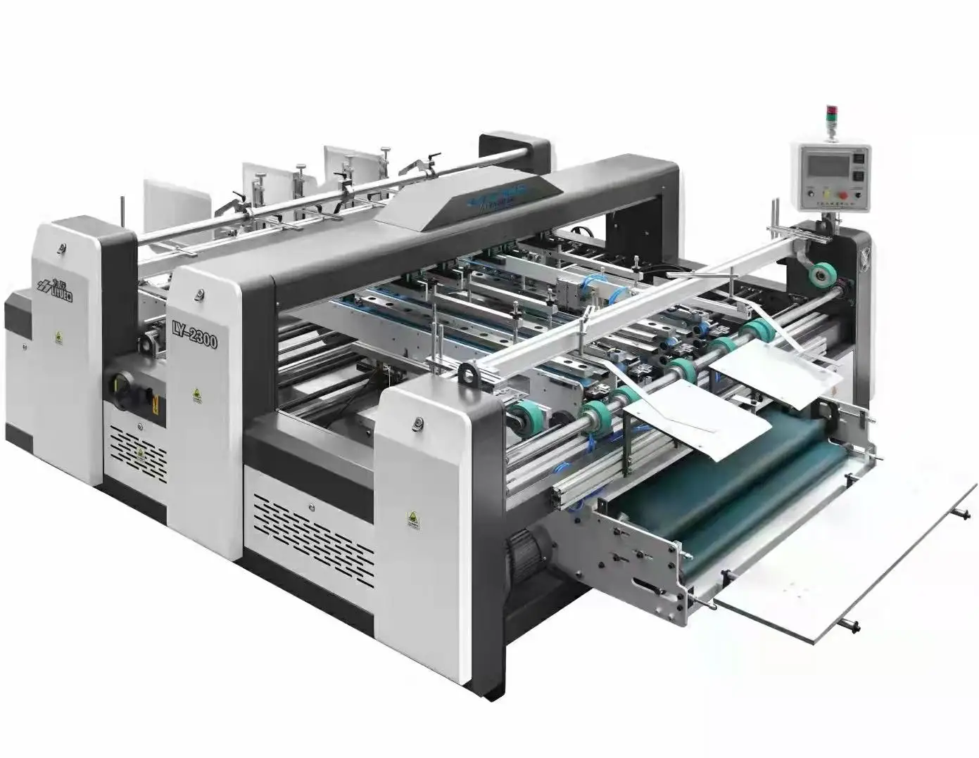 High Speed Double Pieces Semi-auto  corrugated board folder gluer