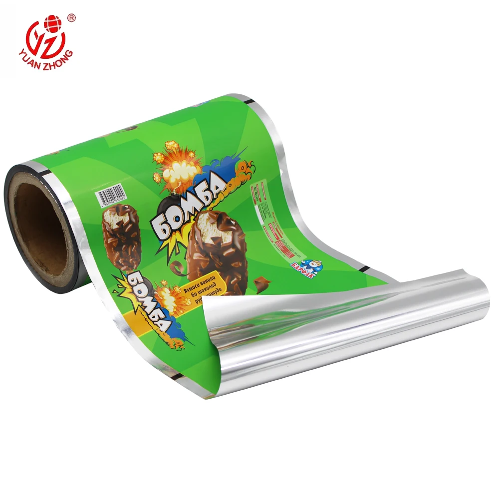 Hot Sale Moisture Proof Mopp/Vmpet/Pe/Vmcpp Custom Size Bag For Food Package Aluminum Foil Film For Ice-cream