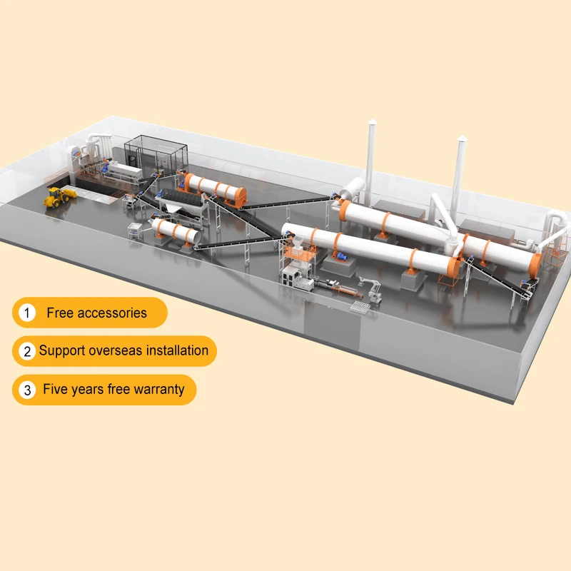 GATE Workshop Direct Npk Compound Fertilizer Granulation Production Line
