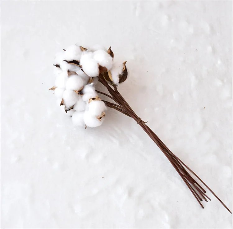 R-1222 красочный ватным тампоном стеблей украшения искусственные цветочные выборка хлопковое с изoбрaжeниeм цвeтoв Для композиции Home Decor
