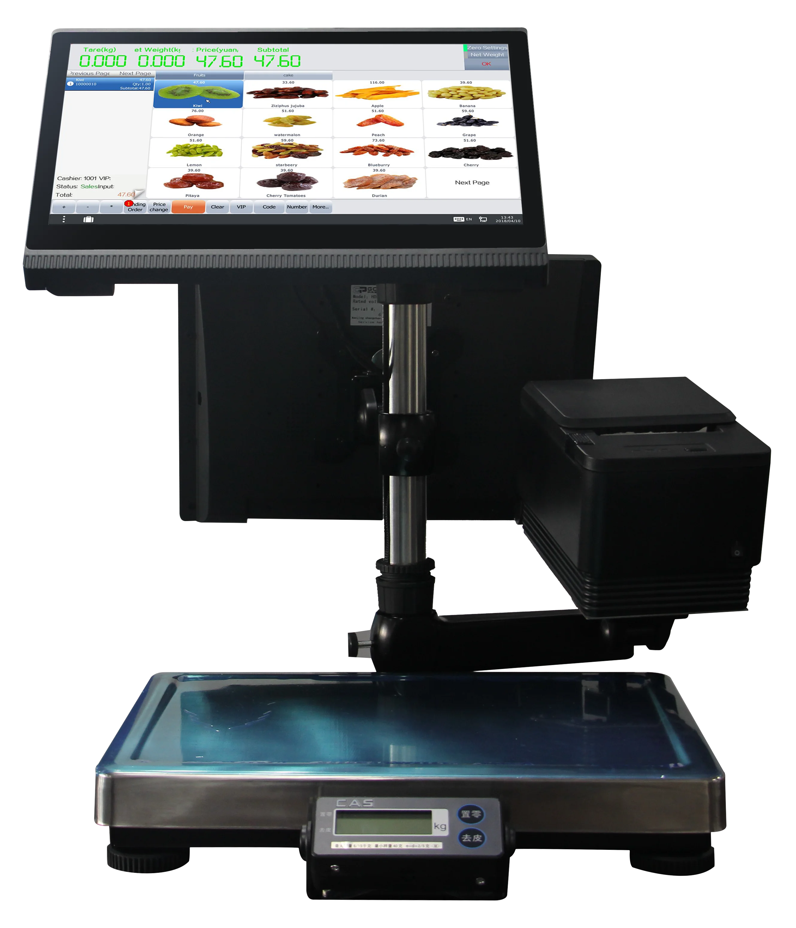 HDD-780 комбинированная система Android POS для ресторанов дополнительные весы с 80 мм термопринтером платежные киоски