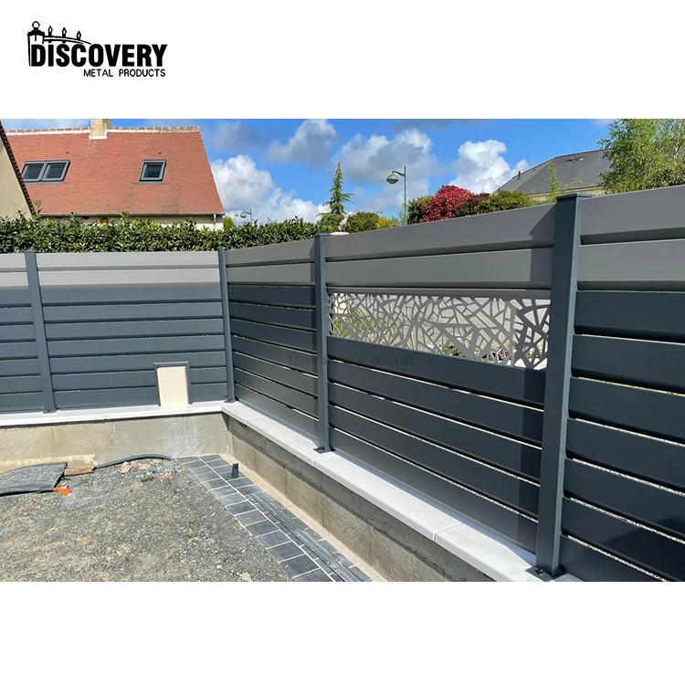 Горячая Распродажа, Китай, черный алюминиевый забор, металлические жалюзи, заборные панели для двора