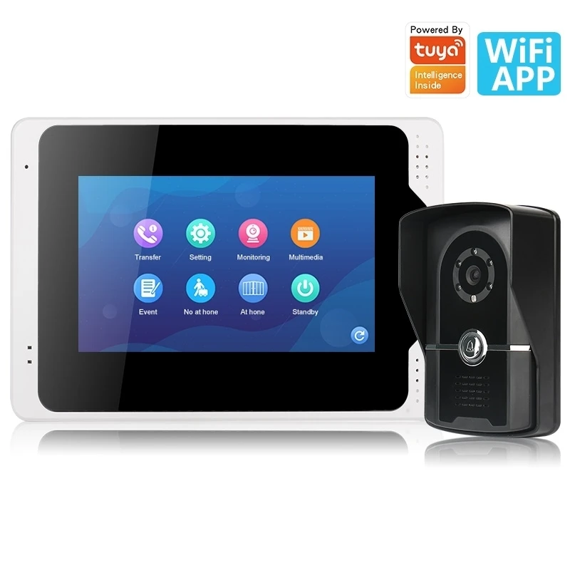 4 провода 1080p hd smart ip интерком Wi-Fi кольцо видео дверной звонок с приложение tuya видео-телефон двери Система внутренней связи ip-телефон
