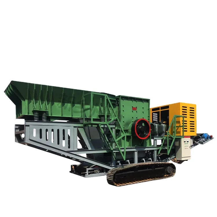 New Mobile Stone Crushing Machine Building Materials Gravel Production Line Quarry Stone Crushing Plant Mobile Crushing