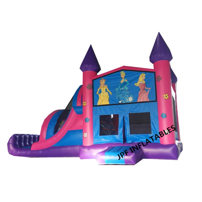 USA Style inflatable bouncer Bounce Castle combo for sale, amusement park inflatable bouncy slide toys