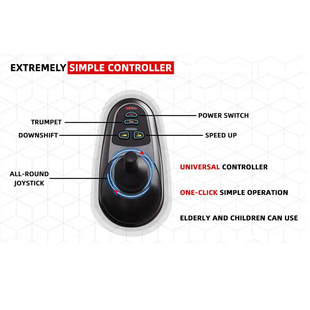 High Quality Cheap Price Aluminium Foldable Electric Wheelchair Motorized Power Wheelchairs for Elderly People