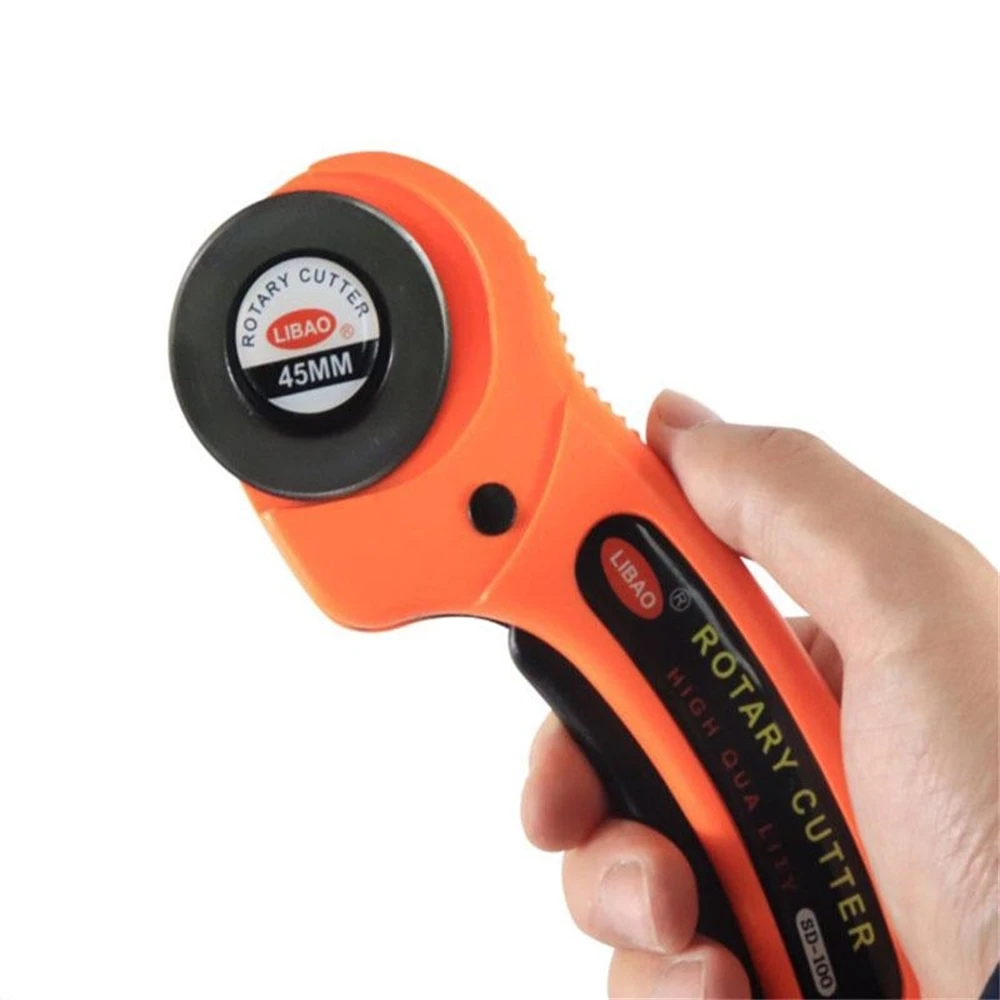 DIY Arts Crafts Cutting Tool Patchwork Roller Wheel Round Knife Sewing Accessories Leather Paper Fabric Cloth Rotary Cutter Tool