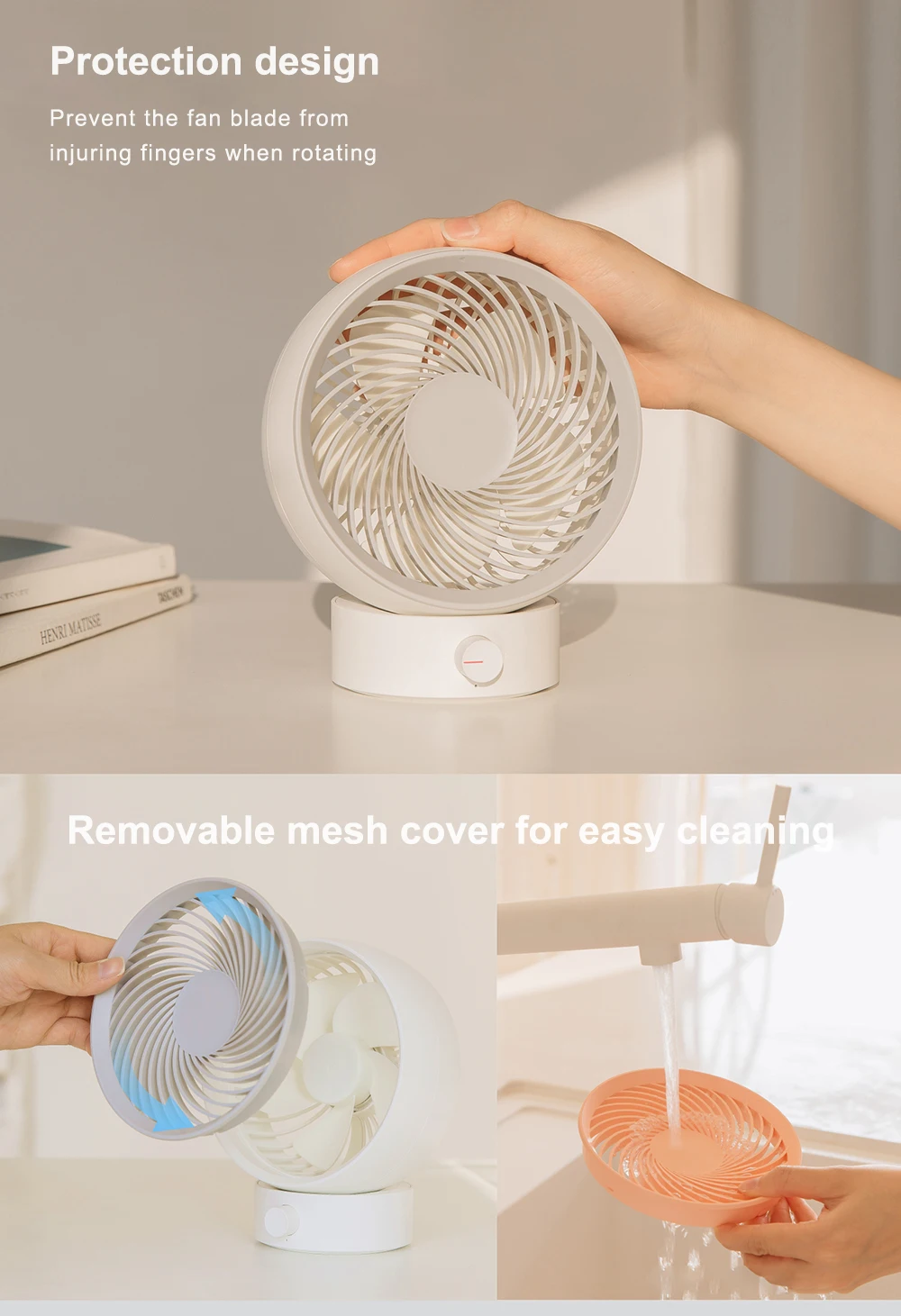 Factory direct sale 2020 high quality USB fan hand foldable desk usb fan best seller