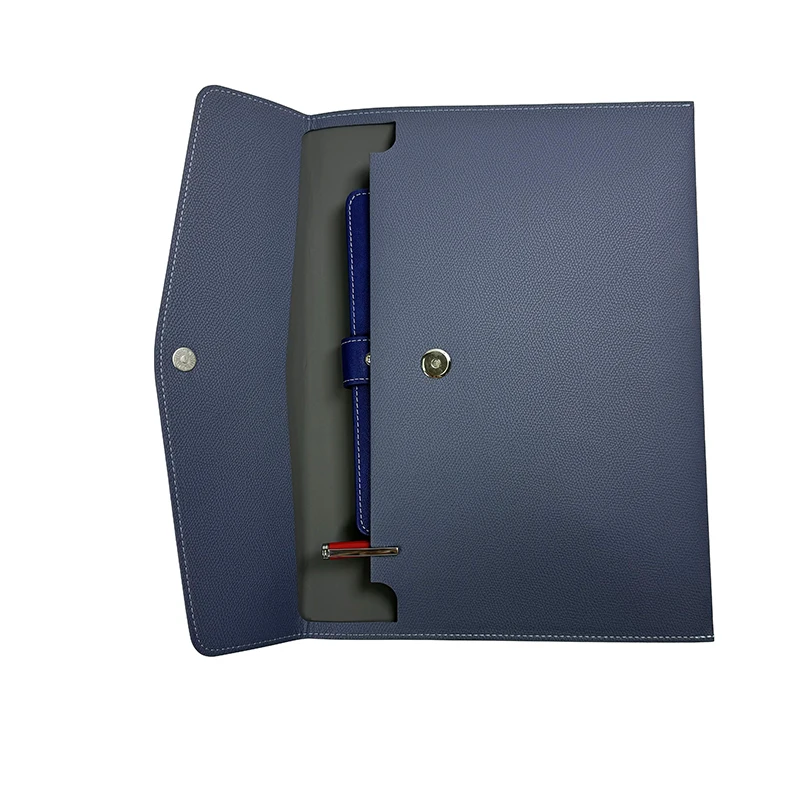 Receipt Contract PU Leather A4 File Folder Document Holder Envelope Folder Case with Snap Closure