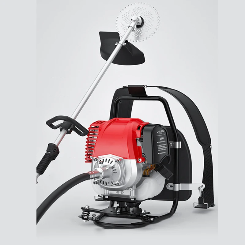 The factory sells four-stroke gasoline mower knapsack and side mounted agricultural cultivator