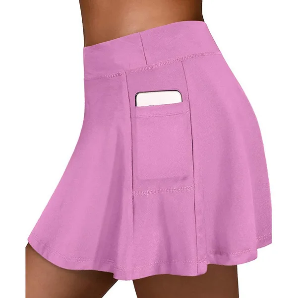
High Quality Custom Logo Women Sportswear Golf Tennis Skirt With Side Pockets 